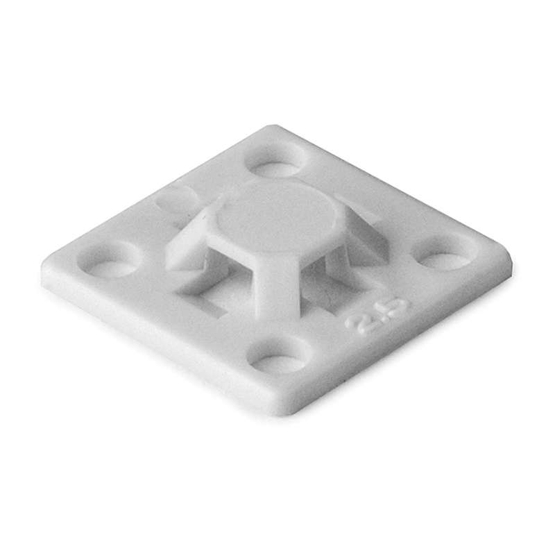 MB-Series Cable Tie Mount, Rubber Adhesive .63 x .63", White 100/PK